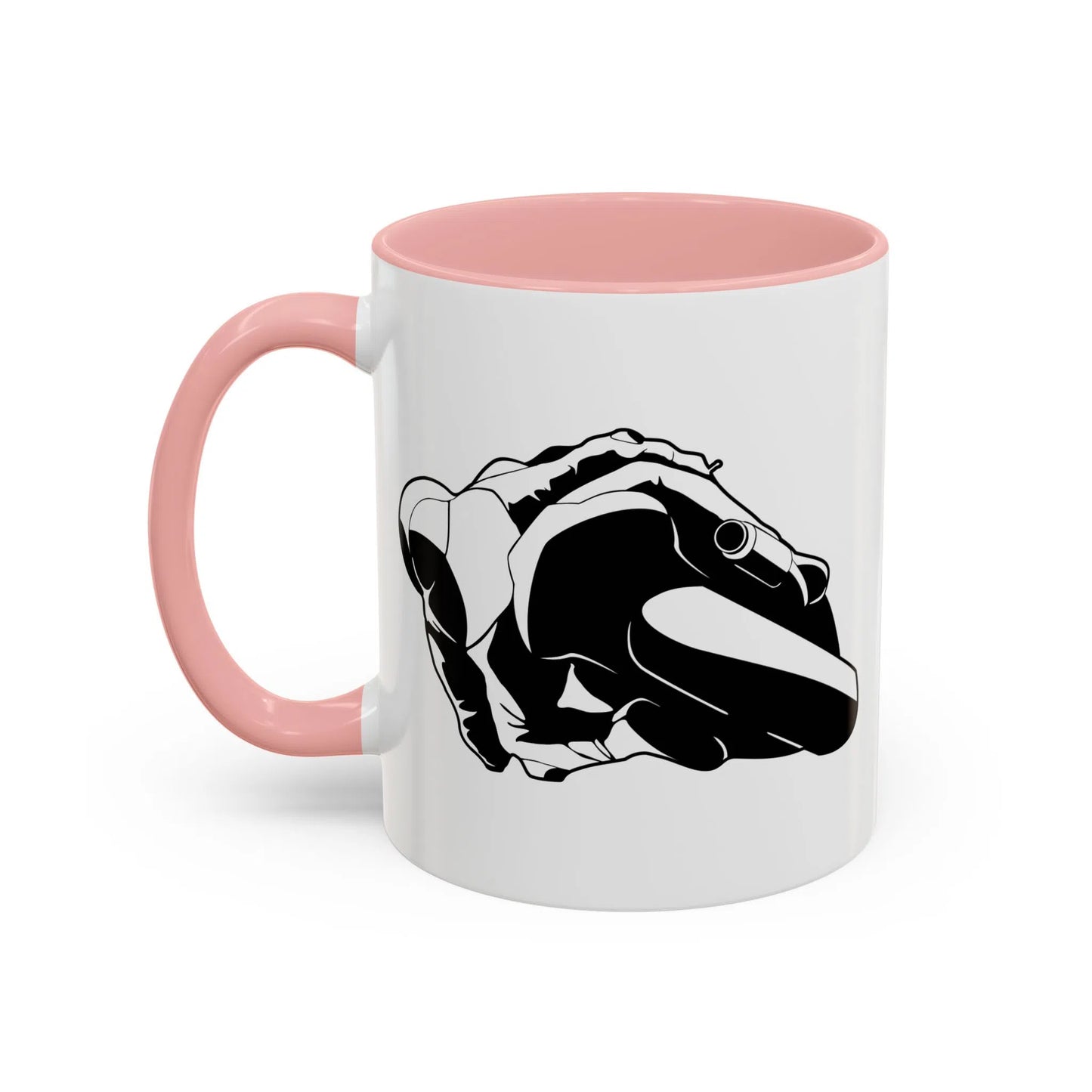 Knee Down Motorcyclist Accent Coffee Mug