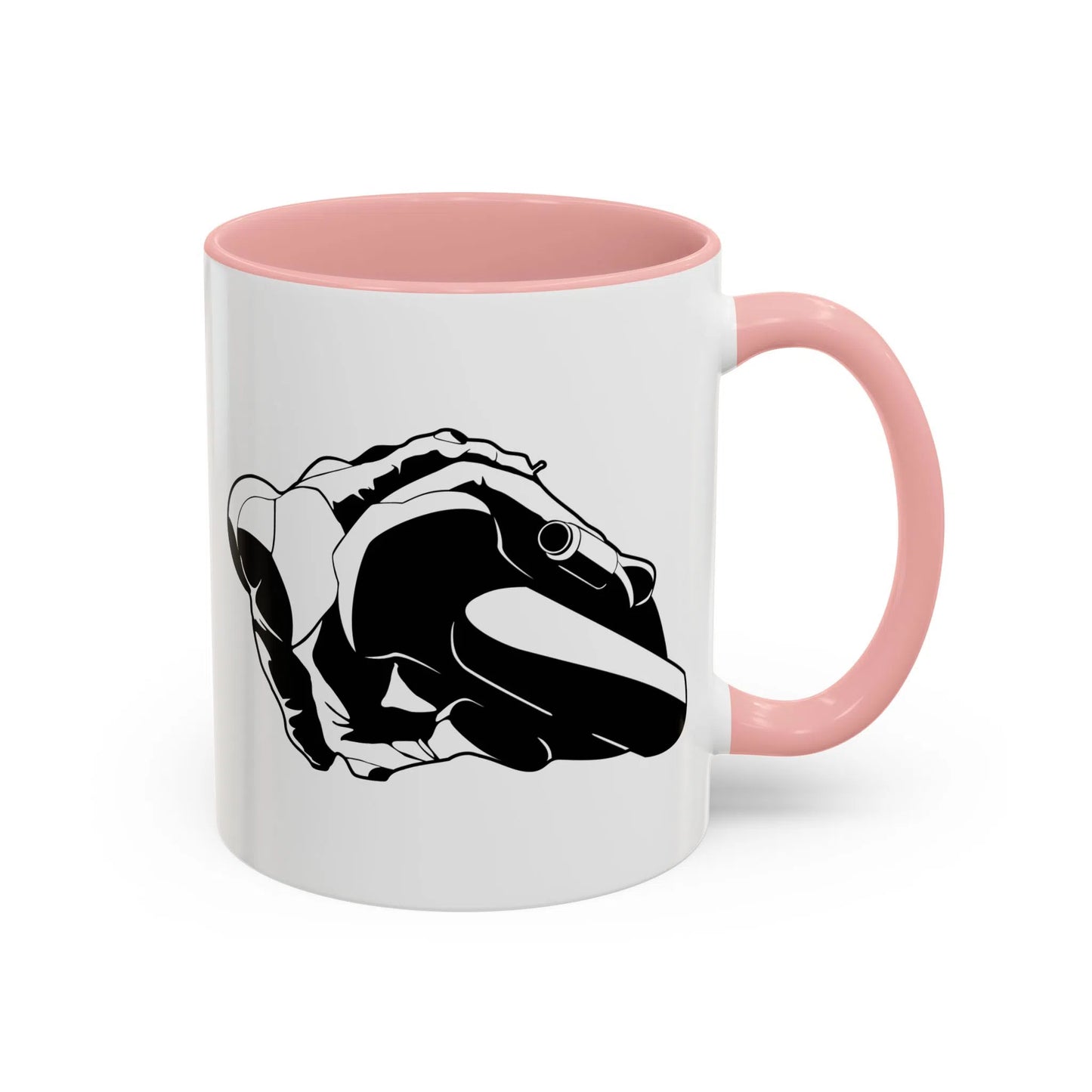 Knee Down Motorcyclist Accent Coffee Mug