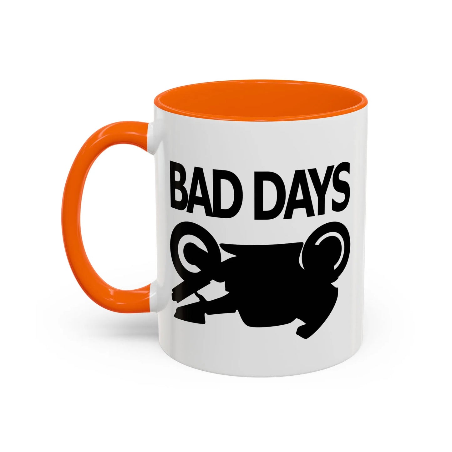Motorcycle Good Days And Bad Days Accent Coffee Mug