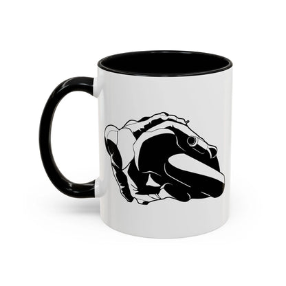 Knee Down Motorcyclist Accent Coffee Mug