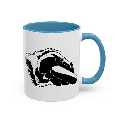 Knee Down Motorcyclist Accent Coffee Mug
