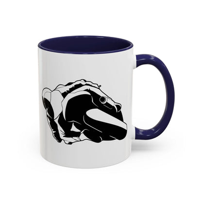 Knee Down Motorcyclist Accent Coffee Mug