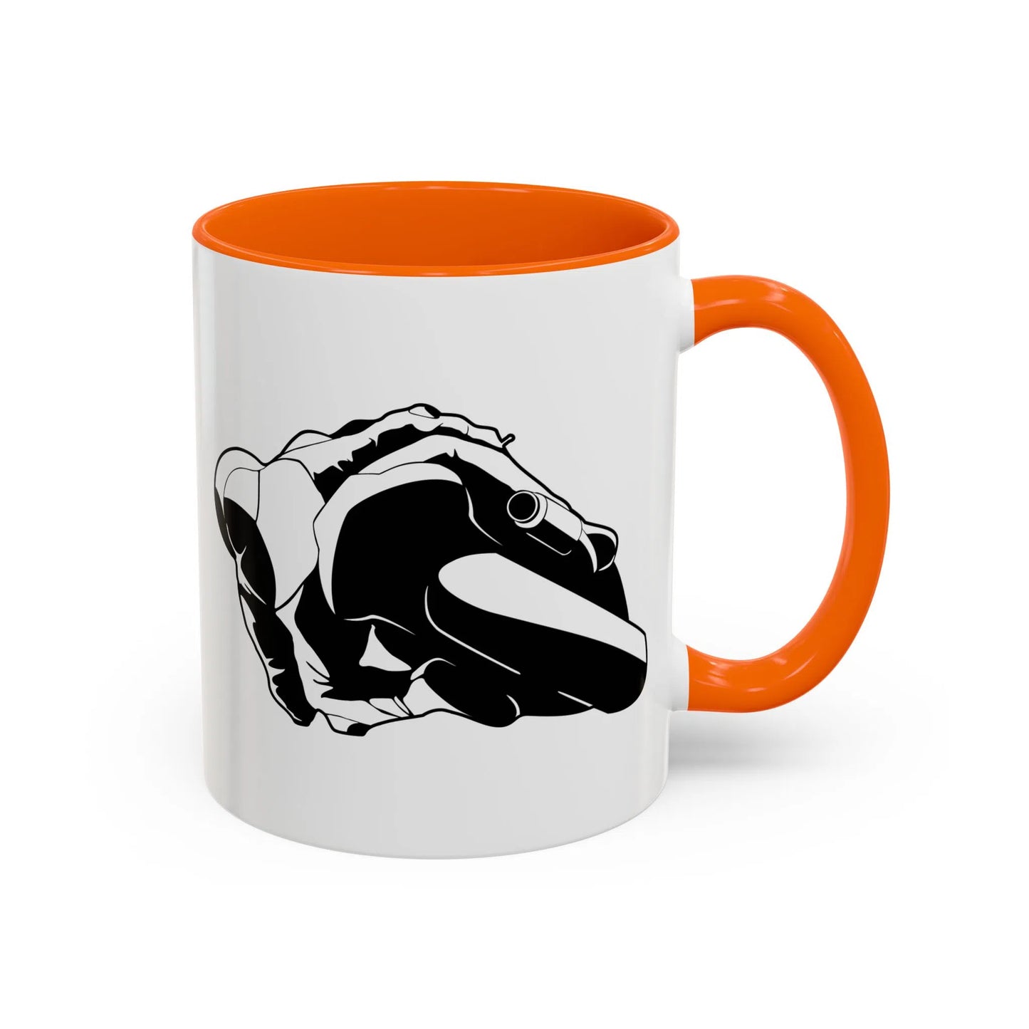 Knee Down Motorcyclist Accent Coffee Mug