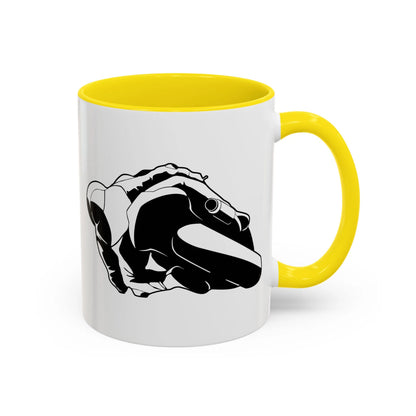 Knee Down Motorcyclist Accent Coffee Mug