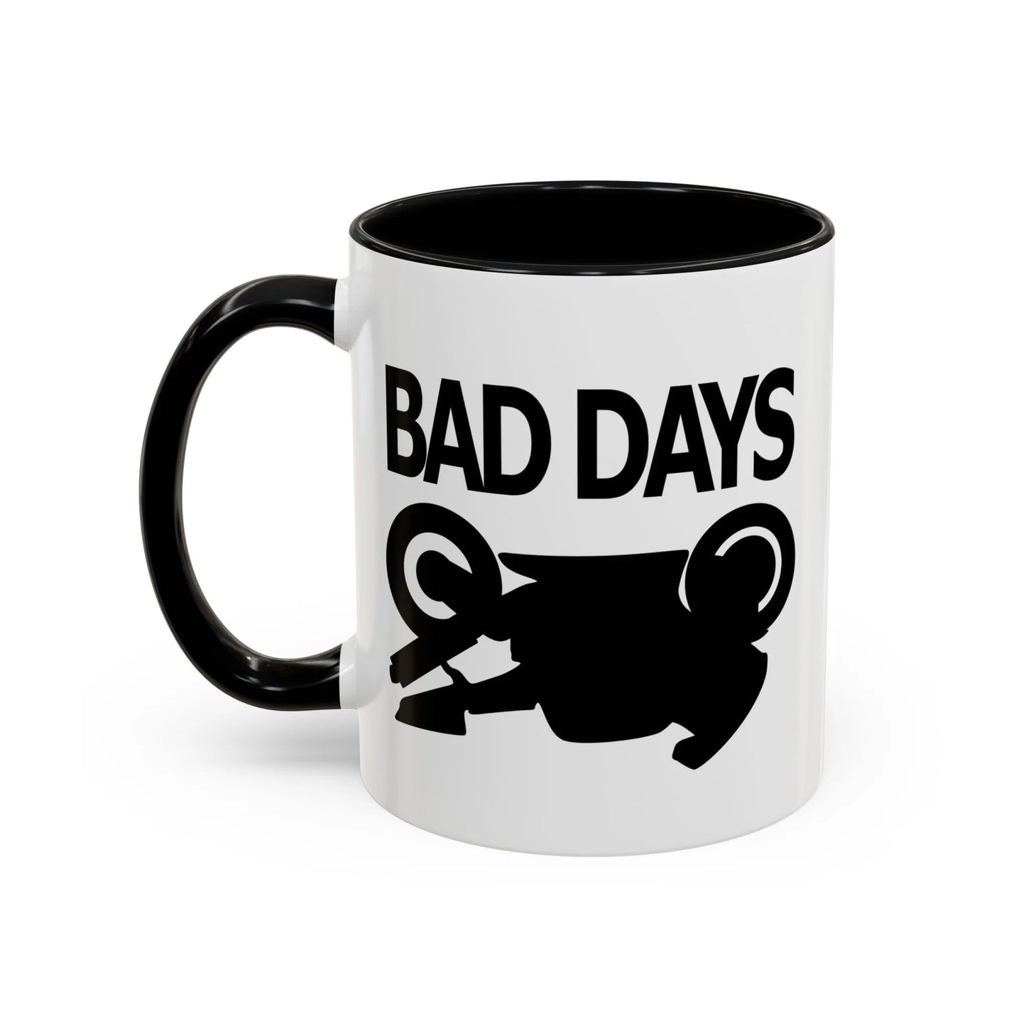 Motorcycle Good Days And Bad Days Accent Coffee Mug