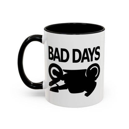 Motorcycle Good Days And Bad Days Accent Coffee Mug