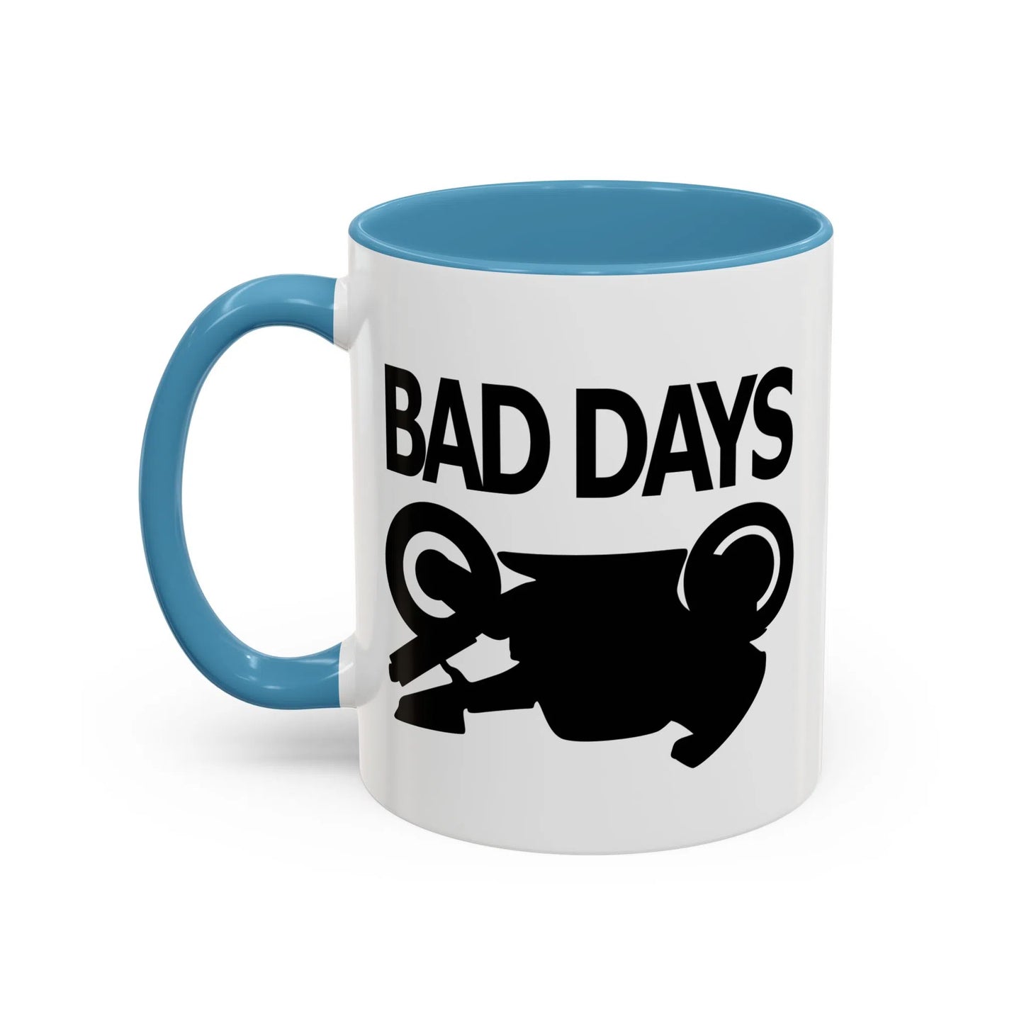 Motorcycle Good Days And Bad Days Accent Coffee Mug