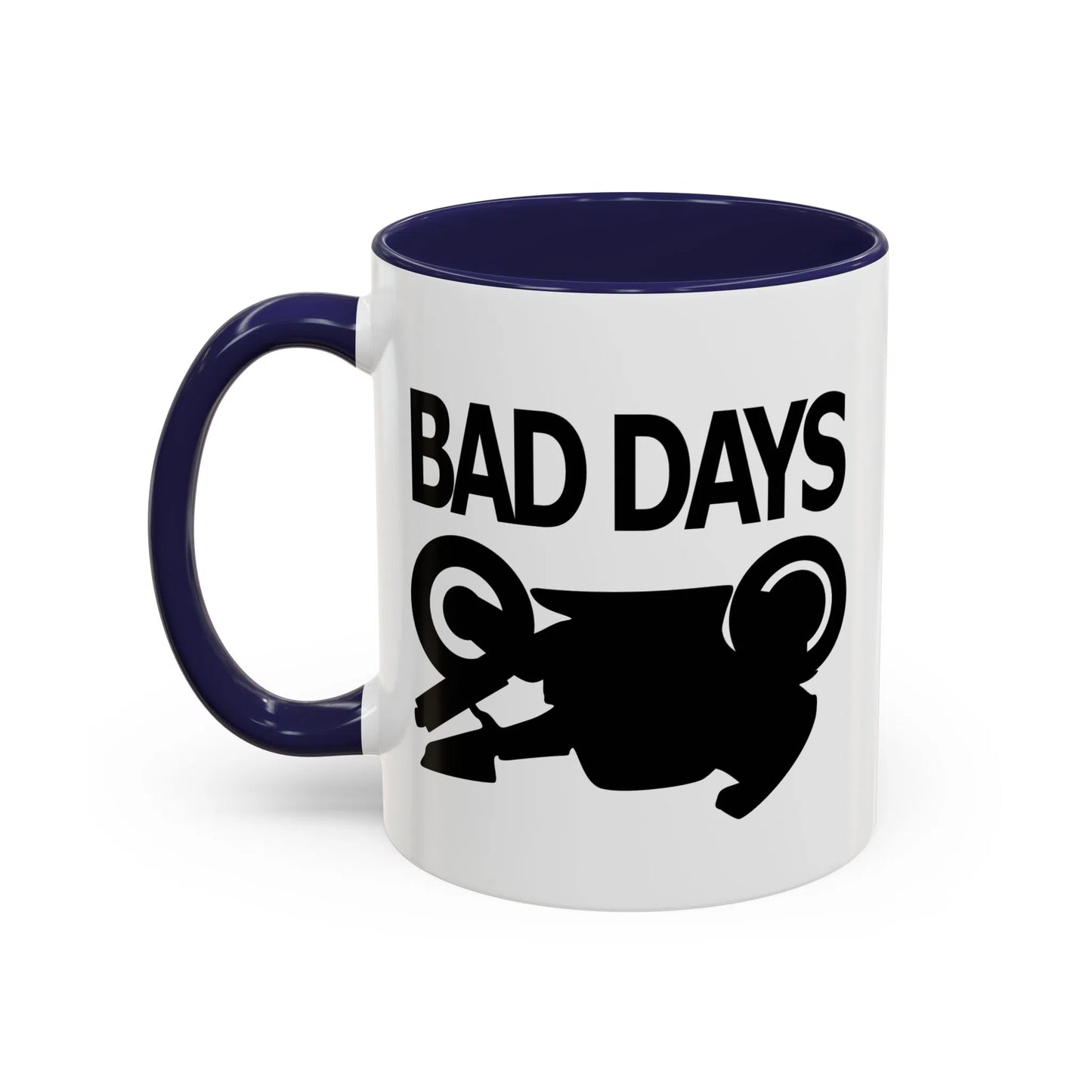 Motorcycle Good Days And Bad Days Accent Coffee Mug