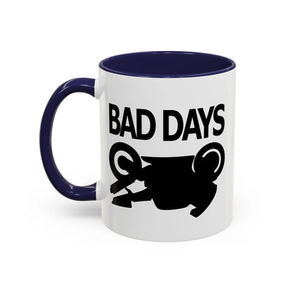 Motorcycle Good Days And Bad Days Accent Coffee Mug