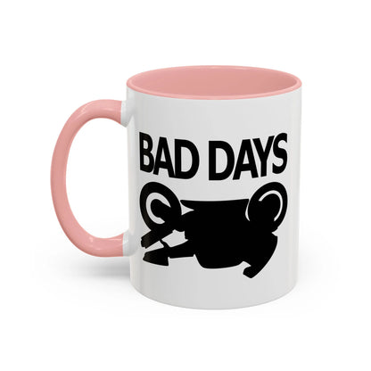 Motorcycle Good Days And Bad Days Accent Coffee Mug