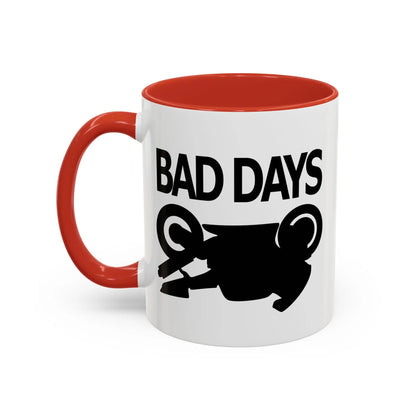 Motorcycle Good Days And Bad Days Accent Coffee Mug