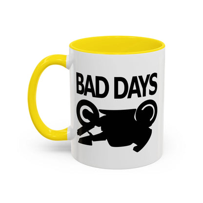 Motorcycle Good Days And Bad Days Accent Coffee Mug