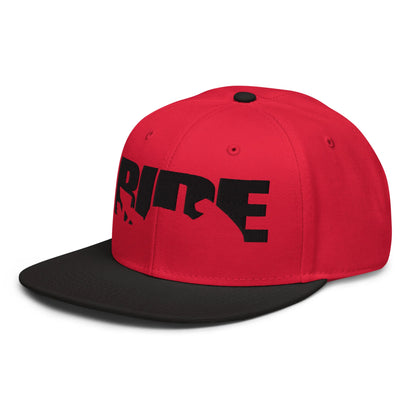 Ride Sport Bike Silhouette Snapback Hat