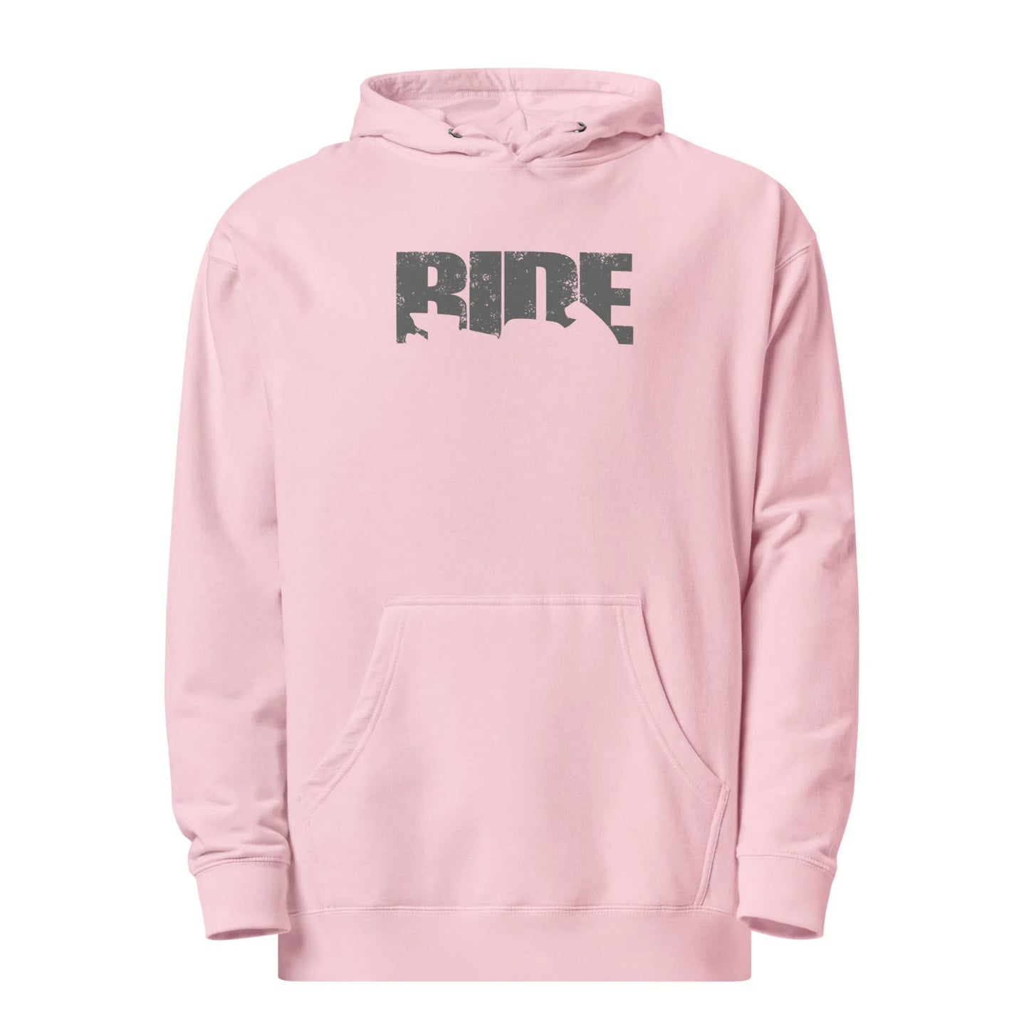 Pink Distressed Sport Bike Ride Hoodie