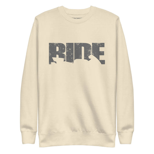 Bone Distressed Sport Bike Ride Sweatshirt