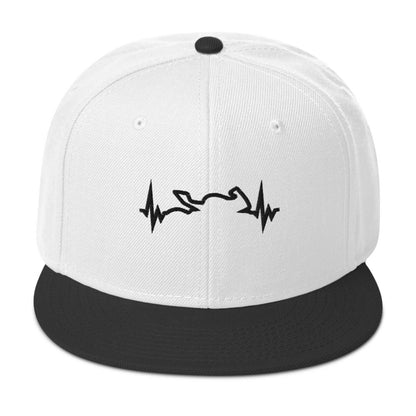 Snapback Hat With Embroidered Superbike Heartbeat