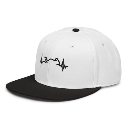 Snapback Hat With Embroidered Superbike Heartbeat