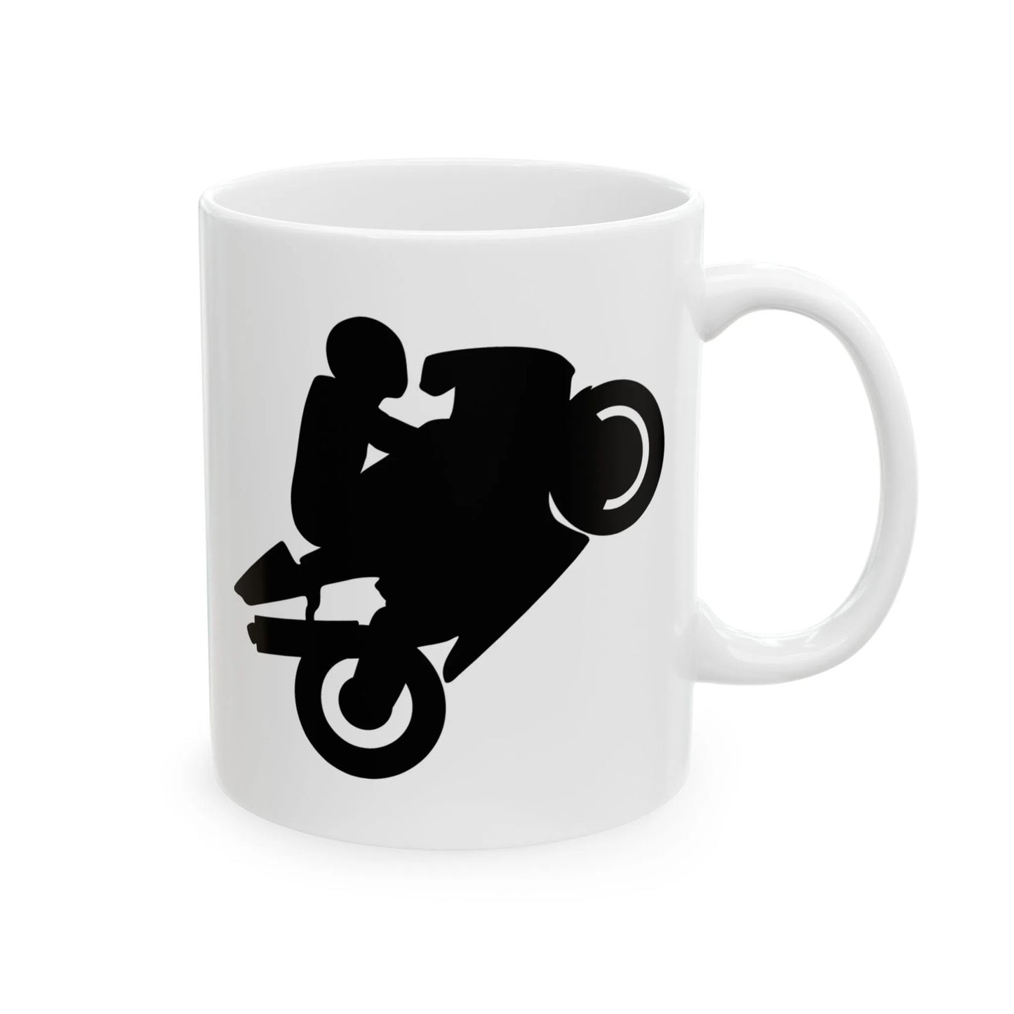 White Wheelie Juice Coffee Mug